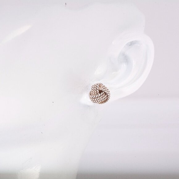 Tiffany & Co. Jewelry - Authentic Tiffany & Co Sterling Silver Knott Braided Stud Earrings